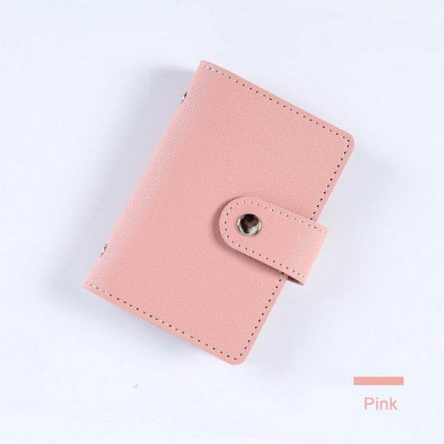 Fashion Unisex Business Card Holder Women Credit Card Case ID Bag For Men Clutch Organizer Wallet With Driver's License Slots