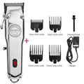 All-Metal Barber Hair Clipper Professional Electric Hair Trimmer Men Cordless Hair Cutter Machine Hair Cut Magic Rechargeable