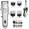 All-Metal Barber Hair Clipper Professional Electric Hair Trimmer Men Cordless Hair Cutter Machine Hair Cut Magic Rechargeable