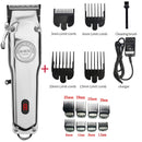All-Metal Barber Hair Clipper Professional Electric Hair Trimmer Men Cordless Hair Cutter Machine Hair Cut Magic Rechargeable