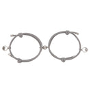 2pcs Couple Magnet Attract Each Other Creative Personality Couple Bracelet Men and Women Charm Girl Bracelet Jewelry Lover Gift