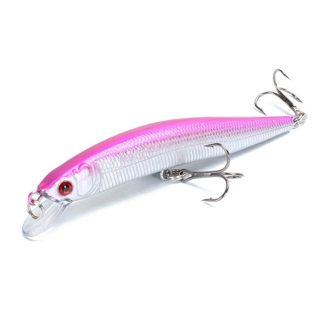 1pcs/lot Fishing Lure 3D Eyes Floating Minnow Aritificial Laser Wobblers 10cm 8.3g Crankbait Hard Plastic Fishing tackle Pesca