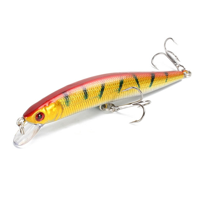 1pcs/lot Fishing Lure 3D Eyes Floating Minnow Aritificial Laser Wobblers 10cm 8.3g Crankbait Hard Plastic Fishing tackle Pesca