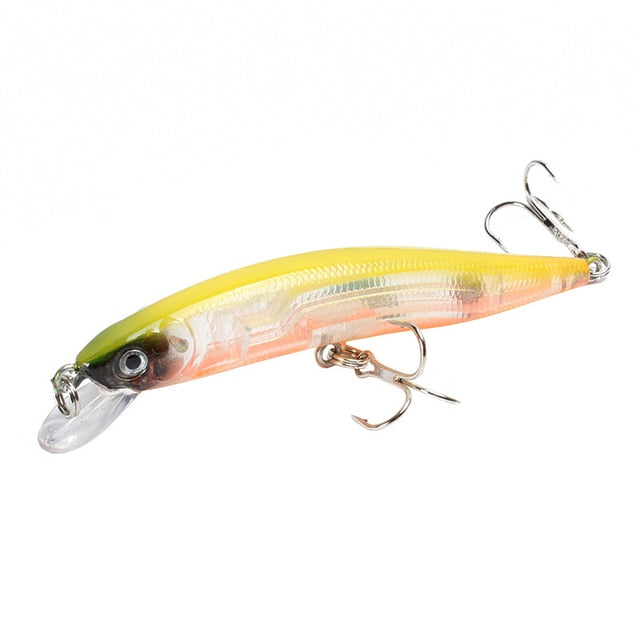 1pcs/lot Fishing Lure 3D Eyes Floating Minnow Aritificial Laser Wobblers 10cm 8.3g Crankbait Hard Plastic Fishing tackle Pesca