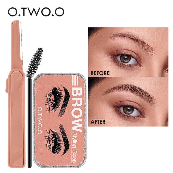 Eyebrow Soap Brow Styling Balm Cosmetic Waterproof Eyebrow Lift  Brow Sculpt 3D Feathery Brows Kit Woman Makeup O.TWO.O