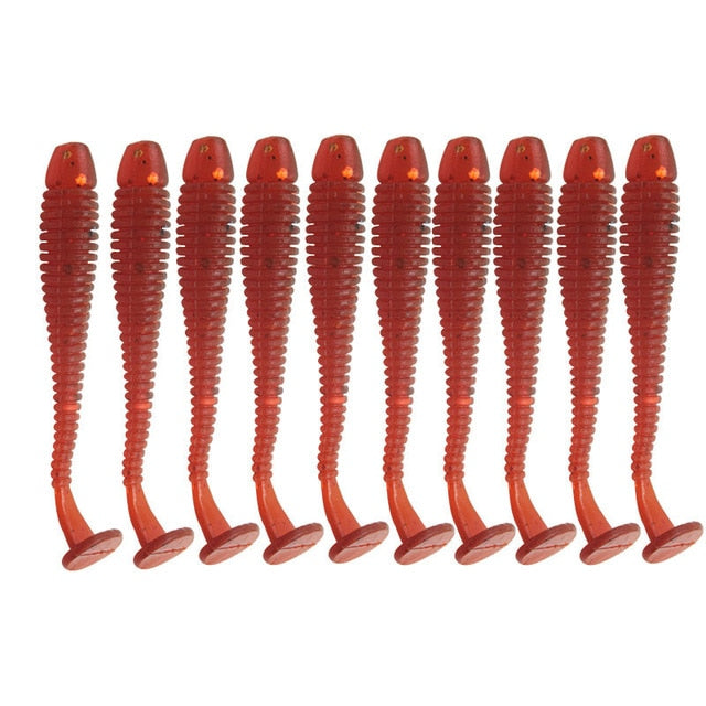 WDAIREN 4.8cm 0.8g Impact Ring Shad Fishing Lure Worm Soft Silicone Bait Jigging Wobblers Lures Artificial Swimbait Pesca Tackle