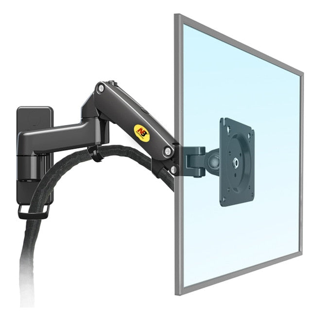 NB F150 Aluminum Alloy 360 Degree 17"-27" Monitor Holder Gas Spring Arm LED LCD TV Wall Mount Loading 2-7kgs
