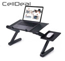 Adjustable Aluminum Laptop Desk Ergonomic Computer Desk Portable TV Bed Lapdesk Tray PC Table Stand Notebook Table Desk Stand
