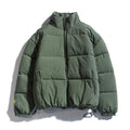 2021 Winter Coat Men's Warm Parkas Streetwear Cotton Coats Slim Male Jackets Solid Windproof Padded Coat Mens Clothing