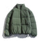 2021 Winter Coat Men's Warm Parkas Streetwear Cotton Coats Slim Male Jackets Solid Windproof Padded Coat Mens Clothing