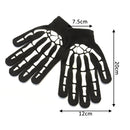 Halloween Supplies Luminous Gloves for Winter Hand Warmer Non Slip Horror Hand Bone Skull Grimace Mitten Unisex Keep Warm Gloves