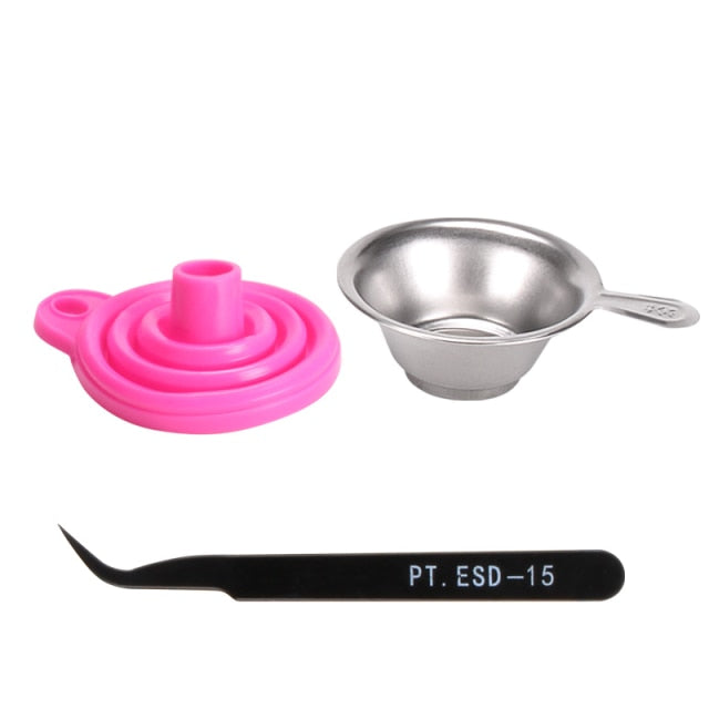 New Metal UV Resin Filter Cup+Silicon SLA 3D Printer UV Resin funnel 3d printer parts