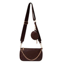 Women Crossboy Bags 2020 New Leather Shoulder Bag With Coin Purse And Handbag Ladies Bag 2 Pieces Set Messenger Bags Retro Hobo