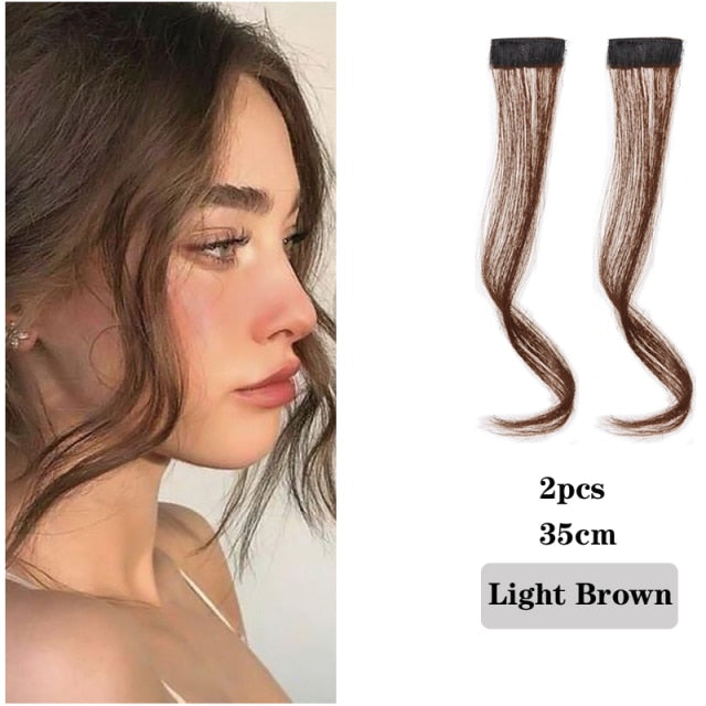 Synthetic Fake Bang Hair Piece Clip In Hair Extension Fake Fringes Bang Women Natural Air Bangs Clip on Bangs 24 Colors
