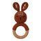 1pc Wooden Crochet Bunny Rattle Toy BPA Free Wood Ring Baby Teether Rodent Baby Gym Mobile Rattles Newborn Educational Toys