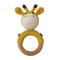 1pc Wooden Crochet Bunny Rattle Toy BPA Free Wood Ring Baby Teether Rodent Baby Gym Mobile Rattles Newborn Educational Toys