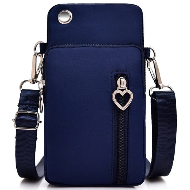 Woman Messenger Bag Mini Shoulder Bag Diagonal Multi-Function Mobile Phone Bag Outdoor Earphone Pouch Sports Bag