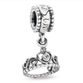 AIFEILI Silver Color Lucky Cat Lion Safety Chain Crown Owl Pendant Fit Pandora Charms Bracelet DIY Women Original Beads Jewelry