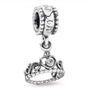 AIFEILI Silver Color Lucky Cat Lion Safety Chain Crown Owl Pendant Fit Pandora Charms Bracelet DIY Women Original Beads Jewelry