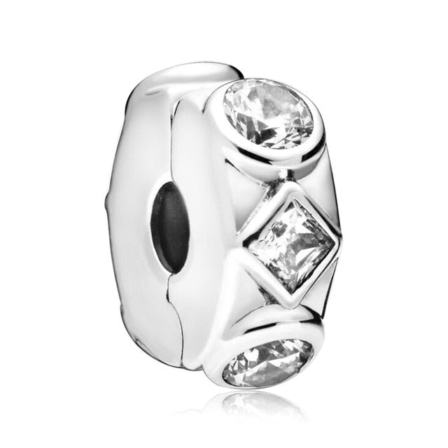 AIFEILI Silver Color Lucky Cat Lion Safety Chain Crown Owl Pendant Fit Pandora Charms Bracelet DIY Women Original Beads Jewelry