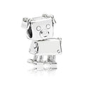 AIFEILI Silver Color Lucky Cat Lion Safety Chain Crown Owl Pendant Fit Pandora Charms Bracelet DIY Women Original Beads Jewelry