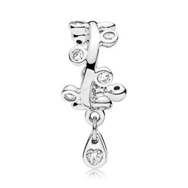 AIFEILI Silver Color Lucky Cat Lion Safety Chain Crown Owl Pendant Fit Pandora Charms Bracelet DIY Women Original Beads Jewelry