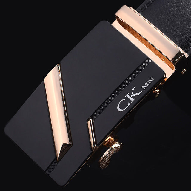 Brand Genuine Leather Belt Man Men's Belt Cow Man Designer Belts Fashion Automatic Buckle Belts For Men Leather Designer