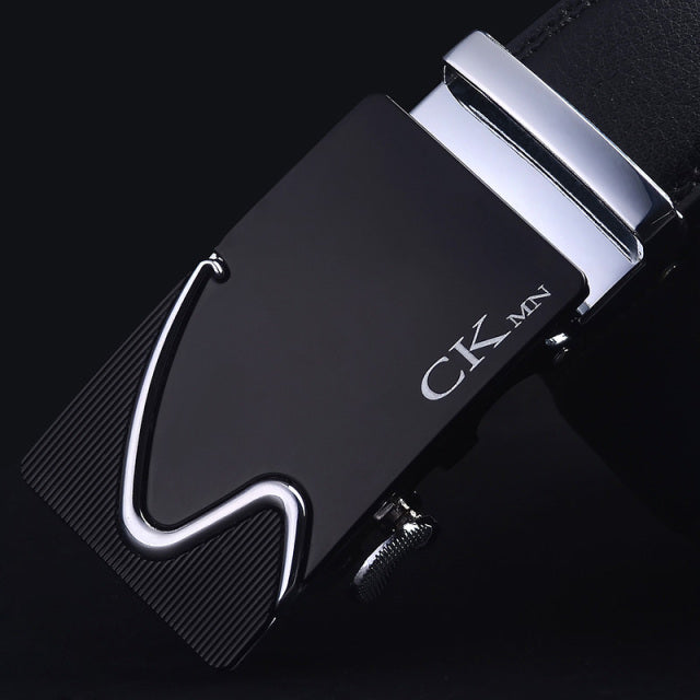 Brand Genuine Leather Belt Man Men's Belt Cow Man Designer Belts Fashion Automatic Buckle Belts For Men Leather Designer
