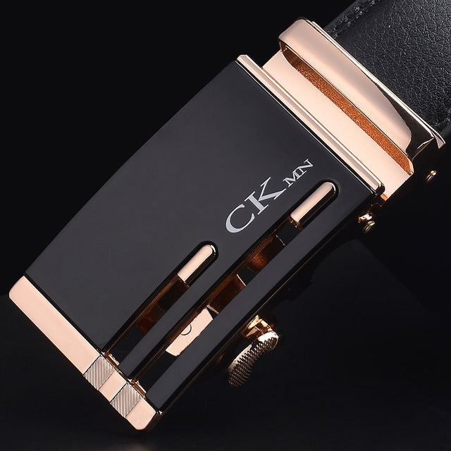 Brand Genuine Leather Belt Man Men's Belt Cow Man Designer Belts Fashion Automatic Buckle Belts For Men Leather Designer