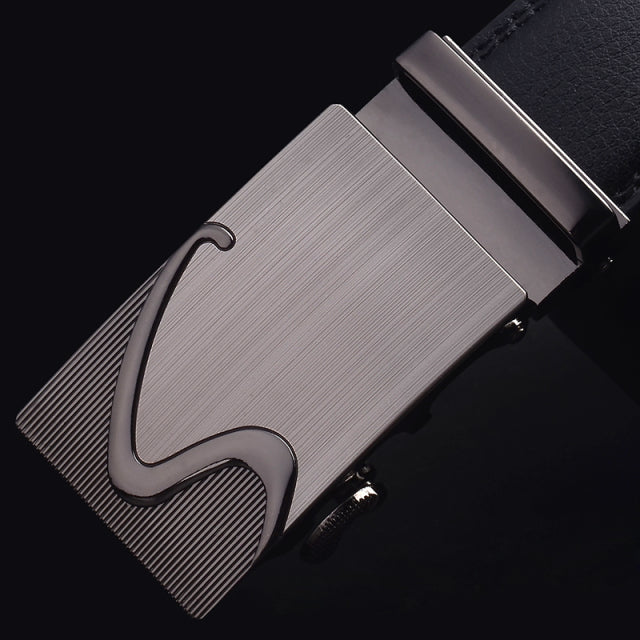Brand Genuine Leather Belt Man Men's Belt Cow Man Designer Belts Fashion Automatic Buckle Belts For Men Leather Designer