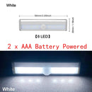 LED Motion Sensor Closet Light 6 10 24 40 60 LEDs Under Cabinet Light Magnetic Night Lamp For Kitchen Stairs Wardrobe Cupboard