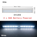 LED Motion Sensor Closet Light 6 10 24 40 60 LEDs Under Cabinet Light Magnetic Night Lamp For Kitchen Stairs Wardrobe Cupboard