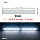 LED Motion Sensor Closet Light 6 10 24 40 60 LEDs Under Cabinet Light Magnetic Night Lamp For Kitchen Stairs Wardrobe Cupboard