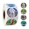 50-500pcs zoo Animals cartoon Stickers for kids classic toys sticker school teacher reward sticker 8 designs pattern tiger