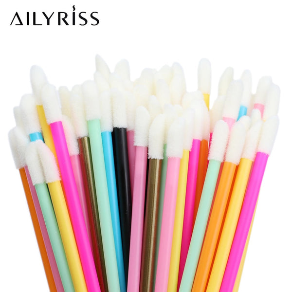 Disposable Lip Brushes 5/50pcs Eyelash Cleaning Makeup Removing Tools Lipstick Lip Gloss Mascara Wands Set Cosmetic Applicator