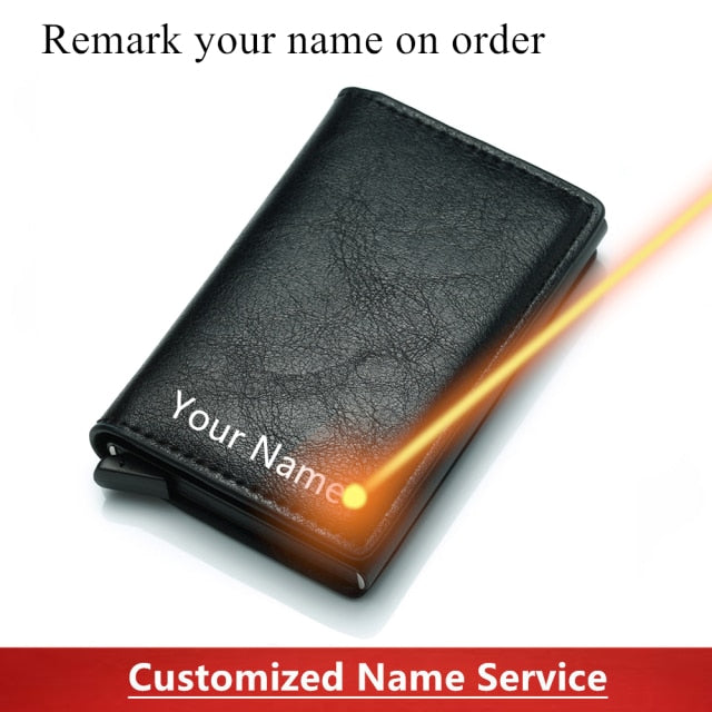 Aluminum Metal Credit Business Mini Card Wallet 2020 Dropshipping Man Women Smart Wallet Business Cardholder Male Rfid Wallet