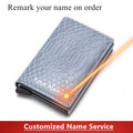 Aluminum Metal Credit Business Mini Card Wallet 2020 Dropshipping Man Women Smart Wallet Business Cardholder Male Rfid Wallet