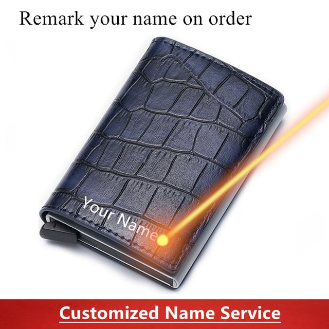 Aluminum Metal Credit Business Mini Card Wallet 2020 Dropshipping Man Women Smart Wallet Business Cardholder Male Rfid Wallet