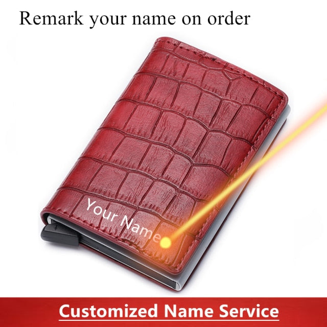 Aluminum Metal Credit Business Mini Card Wallet 2020 Dropshipping Man Women Smart Wallet Business Cardholder Male Rfid Wallet