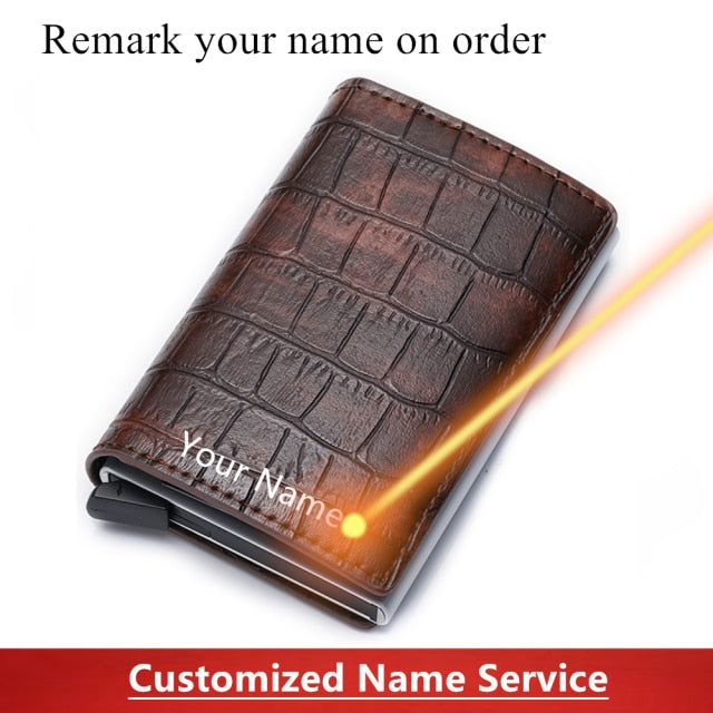 Aluminum Metal Credit Business Mini Card Wallet 2020 Dropshipping Man Women Smart Wallet Business Cardholder Male Rfid Wallet