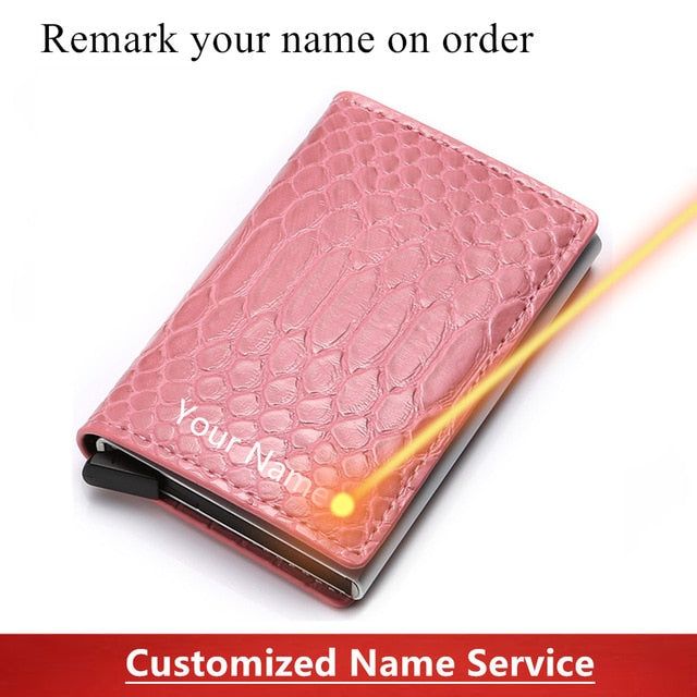 Aluminum Metal Credit Business Mini Card Wallet 2020 Dropshipping Man Women Smart Wallet Business Cardholder Male Rfid Wallet