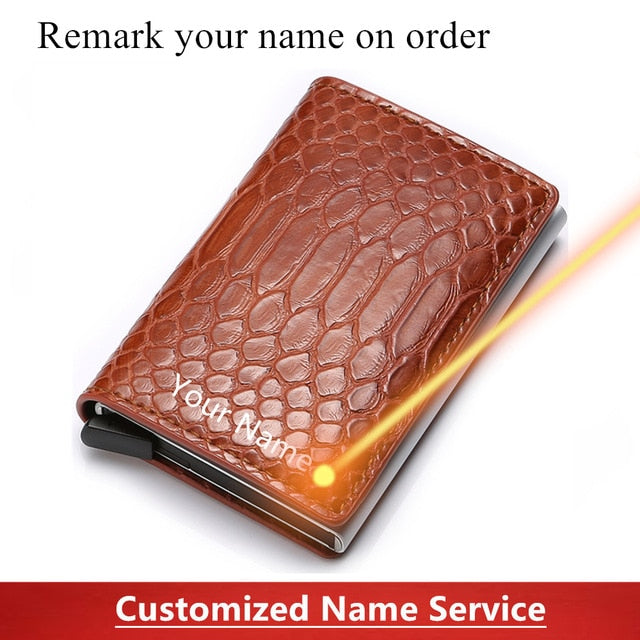 Aluminum Metal Credit Business Mini Card Wallet 2020 Dropshipping Man Women Smart Wallet Business Cardholder Male Rfid Wallet