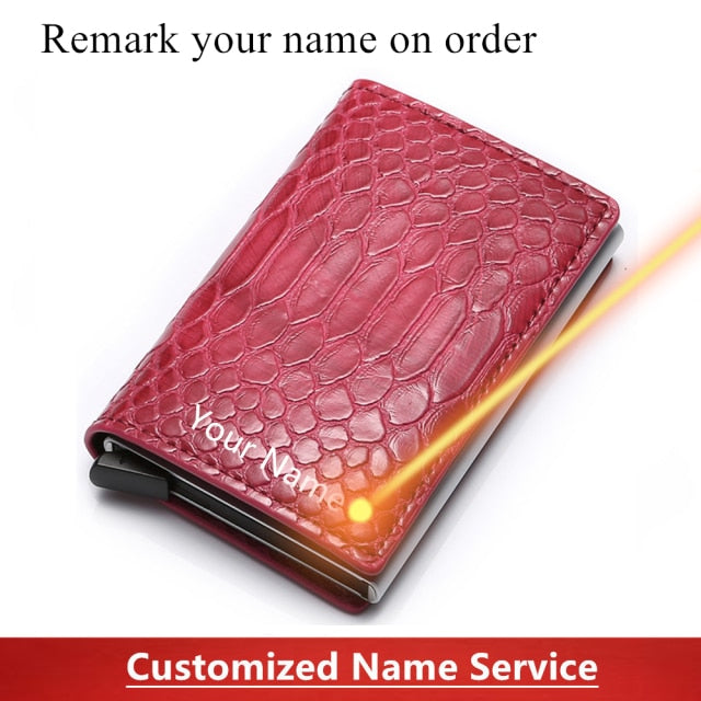 Aluminum Metal Credit Business Mini Card Wallet 2020 Dropshipping Man Women Smart Wallet Business Cardholder Male Rfid Wallet