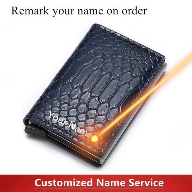 Aluminum Metal Credit Business Mini Card Wallet 2020 Dropshipping Man Women Smart Wallet Business Cardholder Male Rfid Wallet