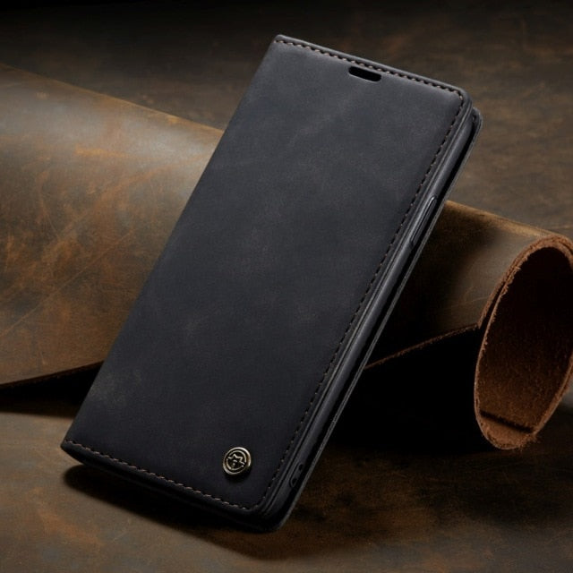 Magnetic Flip Soft Leather Case For iPhone 11 Pro Max X Xr Xs 7 8 Plus 6 6s 5 SE 5S 2020 12 Mini Shockproof Card Bag Cover