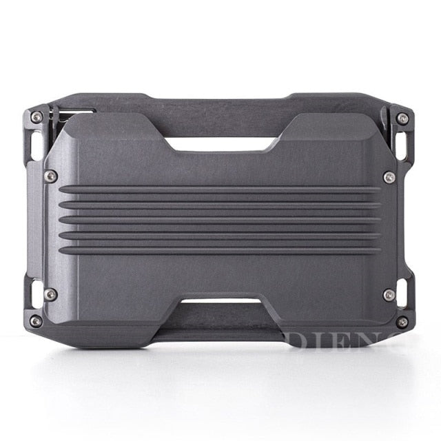 DIENQI RFID Metal Cardholder Wallet Men Business Badge Credit Card Holder Small Aviator Minimalist Wallet for Card Man Tarjetero