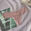 Sexy Lace Thong Womens Panties Seamless T Panty Mesh Underpant Floral G-String Ladies Lingerie Women Transparent Erotic Panties