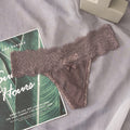 Sexy Lace Thong Womens Panties Seamless T Panty Mesh Underpant Floral G-String Ladies Lingerie Women Transparent Erotic Panties