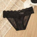Sexy Lace Thong Womens Panties Seamless T Panty Mesh Underpant Floral G-String Ladies Lingerie Women Transparent Erotic Panties