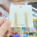 Tassel earrings high sense of 2020 new trendy earrings female Korean long fashion earrings elegant exquisite Women's Earrings